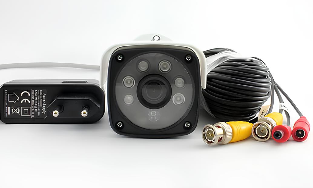 Camera ahd 1080p com 18.3m de cabo bnc e adaptador
